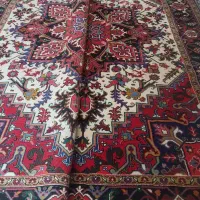 یک جفت نه متری دستبافت نوزمینه کرم