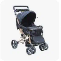 کالسکه تمیز و سالم و نو رنگ آبی