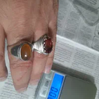 انگشتر نقره زنانه مردانه ۹۲۵ دست ساز