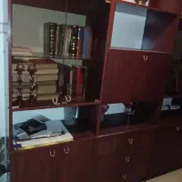 بوفه کتابخانه ویترین دار
