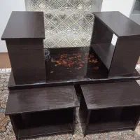 جلومبلی با چهار عدد عسلی سالم|مبلمان خانگی و میز عسلی|قروه, |دیوار