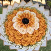 دسته گل‌ روبانی