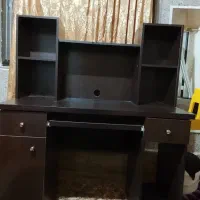 میز کامپیوتر ام دی اف با کتابخانه|میز تحریر و کامپیوتر|رودسر, |دیوار