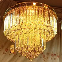 لوستر کریستالی با لامپ هفت رنگ،کد 811|لوستر و چراغ آویز|قم, نیروگاه|دیوار