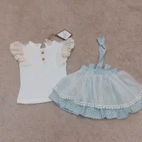 ست زیبای  بیلر دامنی و تیشرت دخترانه