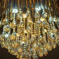 لوستر شامپاینی ۸۰سانت|لوستر و چراغ آویز|رشت, لاکانی|دیوار