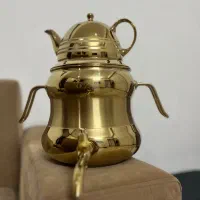 کتری قوری طلایی رنگ ثابت