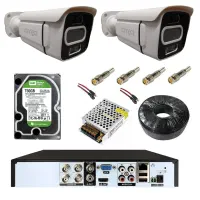 دو عدد دوربین مداربسته با نصب