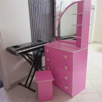 دراور 4 کشو دستگیره قلبی+میز آرایش|جاکفشی، کمد، دراور|تهران, گلستان (شهرک راه آهن)|دیوار