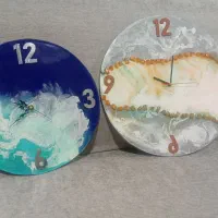 چراغ خواب و ساعت رزینی