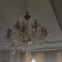 دو عدد لوستر کریستالی