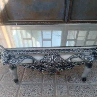 میز کنسول در حد نو بدون آینه رنگ طوسی