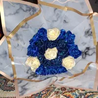 دسته گل ابی