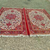 یه جفت فرش دستباف ۶متری زمینه کرم تاجری|فرش|تبریز, |دیوار
