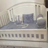 تخت کودک همراه شلف و تشک