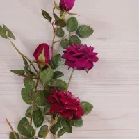 دوشاخه گل رز مصنوعی