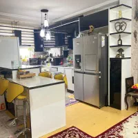 کابینت .گاز رو میزی 5 شعله .هود زیبا‌ .سینک دولگنه