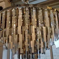 لوستر فرانسوی آویز کریستالی