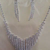 گوشواره و نیم ست جواهری مجلسی