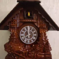 ساعت دیواری چوبی کوکو گو با پرنده متحرک آونگدار نو