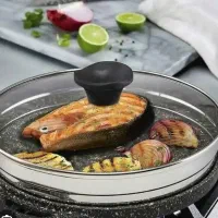 تابه رژیمی گریل چدنی ۲طرفه