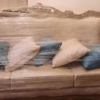 مبلمان استیل ۷ نفره و میزناهارخوری ۸ نفره|مبلمان خانگی و میز عسلی|فشم, |دیوار