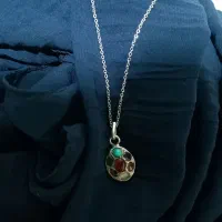 پلاک زنجیر نقره هفت گنج|جواهرات|کرمانشاه, |دیوار