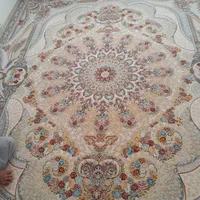 یک جفت فرش ۱۲متری ۱۲۰۰شانه گل برجسته‌ نسکافه ای|فرش|تهران, تولید دارو|دیوار