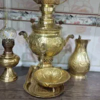 فروش سرویس سماور برنجی|کلکسیون اشیاء عتیقه|اهواز, فاز ۵ پاداد|دیوار