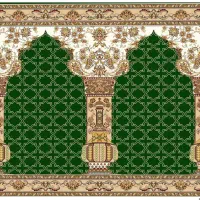 سجاده طرح انفاق آبی /سماوات سبز/یاسین قرمز اکرلیک|فرش|قم, هفت تیر|دیوار