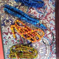 تسبیح شاه مقصود  و 33 عددی کهربا و سندلوس|کلکسیون و سرگرمی|همدان, |دیوار