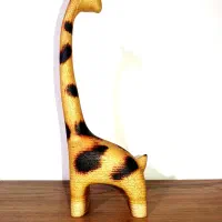 دکوری چوبی طرح زرافه