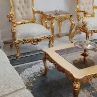 مبل سلطنتی ورق طلا 7 نفره مناسب جهزیه