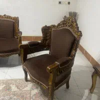 مبل دورومنبت تمام چوب گردو|مبلمان خانگی و میز عسلی|تاکستان, |دیوار