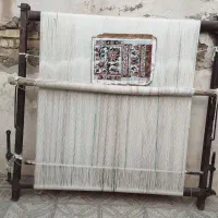 قالی دست بافت  با دستگاه