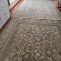 دو عدد فرش ۹ متری گل برجسته