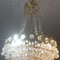 یه جفت لوستر کریستال آنتیک قدیمی|لوستر و چراغ آویز|تهران, شهرک شریعتی|دیوار