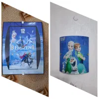 ساعت دیواری و چراغ خواب آنا و السا