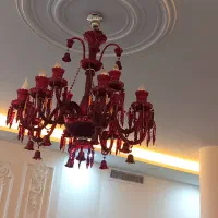 لوستر باکارات زرشکی