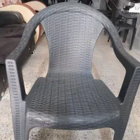 صندلی پلاستیکی ۳ دونه مدل حصیری