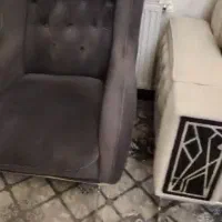 مبل راحتی بسیار شیک زیبا طوسی و کرم تخت شو ۴۵ملیون|مبلمان خانگی و میز عسلی|پاکدشت, پاکدشت (مامازند)|دیوار