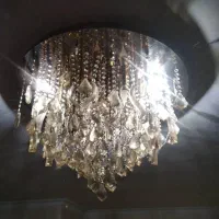 لوستر صفحه ای قطر ۸۰ رنگ شامپاینی