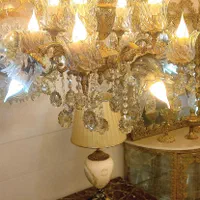 لوستر برنج اصل (ضمانت‌نامه رسمی)|لوستر و چراغ آویز|قزوین, |دیوار