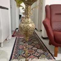 یک عدد گلدون برنزی شیک|صنایع دستی و سایر لوازم تزئینی|پرند, فاز ۶|دیوار