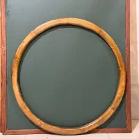 قاب آیینه چوبی گرد دیواری عمده  وتک|آینه|رباط‌کریم, منجیل آباد|دیوار