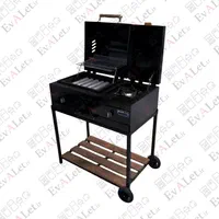 باربیکیو لعابی گازی پلوپزدار هیزم مدل L80P