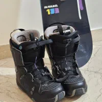 اسنوبورد Salomon بهمراه بوت در حد|ورزش‌های زمستانی|تهران, جنت‌آباد شمالی|دیوار