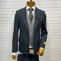 کت و شلوار بزیاق رنگ کله غازی(شوک پلاس )