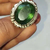انگشتر نقره سبز
