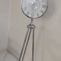 ساعت پایه دار استیل و آباژور استیل رنگ ثابت|چراغ خواب و آباژور|تهران, زنجان جنوبی|دیوار